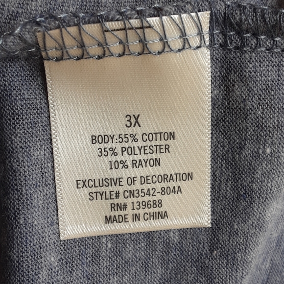 Francesca's Blue Rain Floral Print Boho Blouse. - Picture 5 of 6